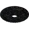 Ekena Millwork Spring Leaf Ceiling Medallion (Canopies up to 5 5/8"), 19 7/8"OD x 3 5/8"ID x 1 1/4"P, Black Pearl CM19SPBPS - alternate 2